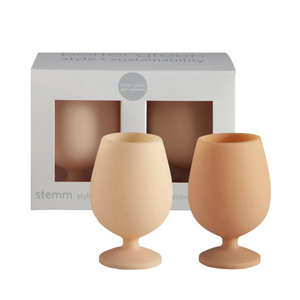 STEMM Silicone Glasses | Wheat+Oat by PORTER GREEN (stemm-silicone-glasses-wheat-oat)