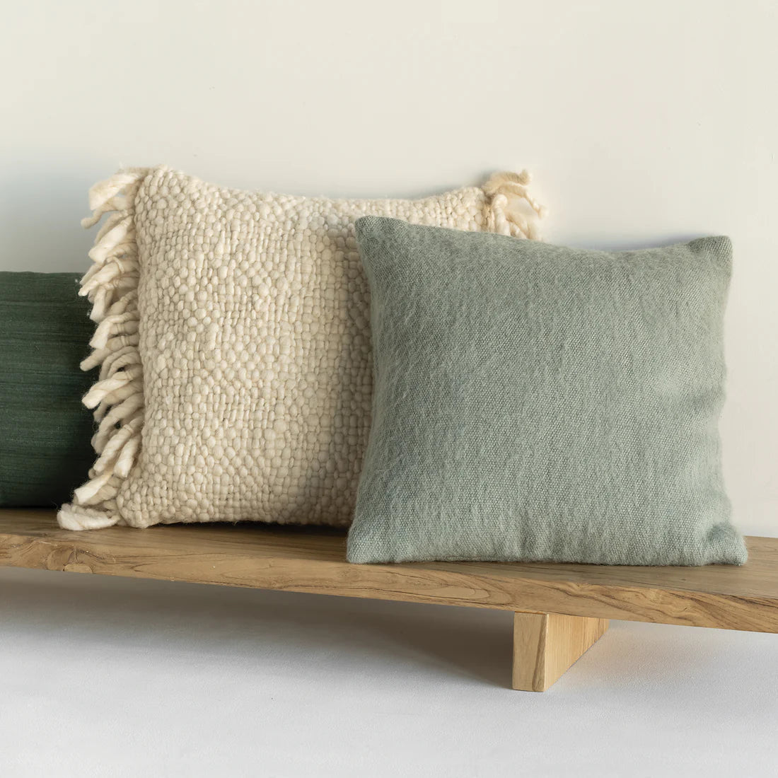 Wool Cushion | Seagrass by URBAN NATURE CULTURE (urban-nature-culture-cushion-seagrass)