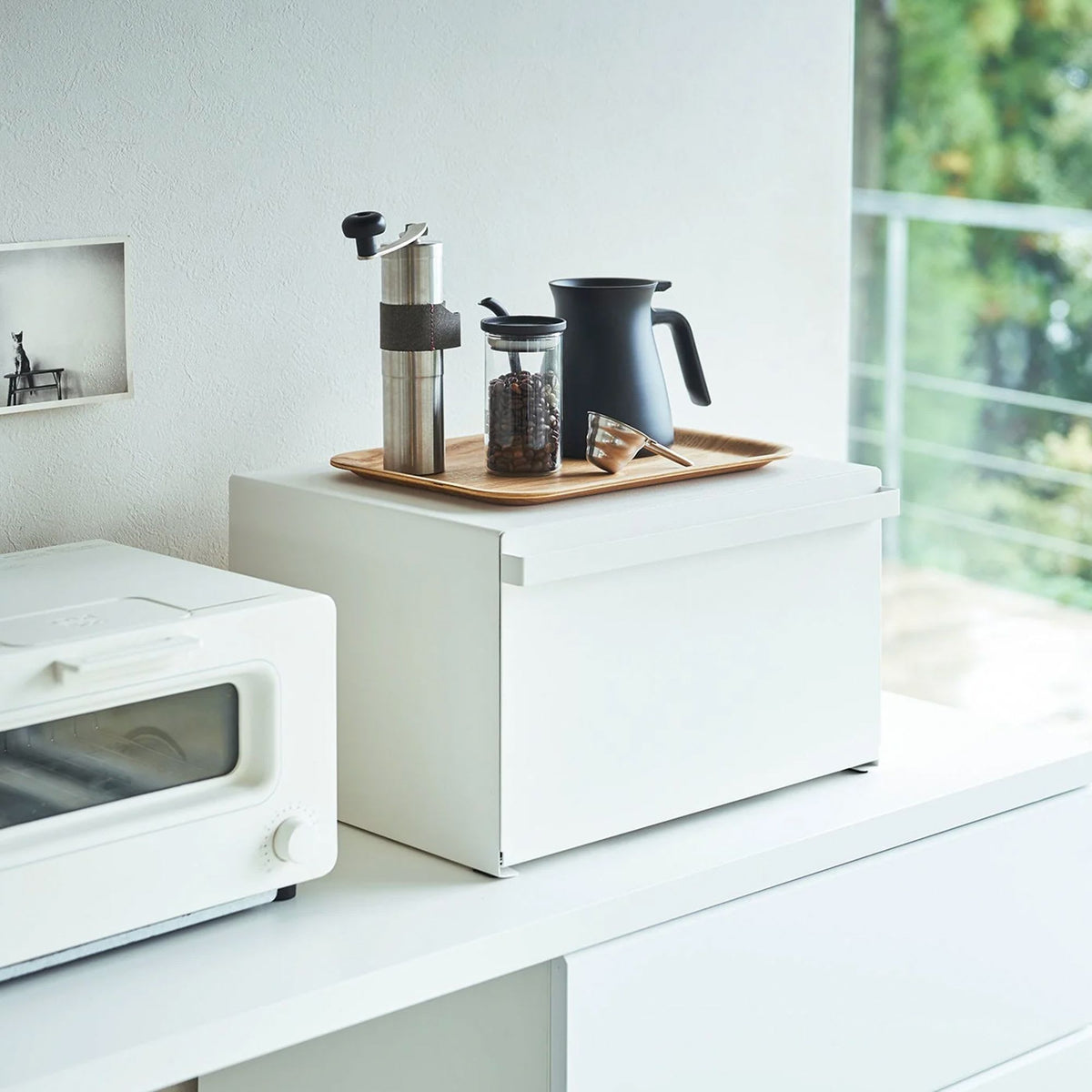 Tower Bread Case | White by Yamazaki (tower-bread-case-white)