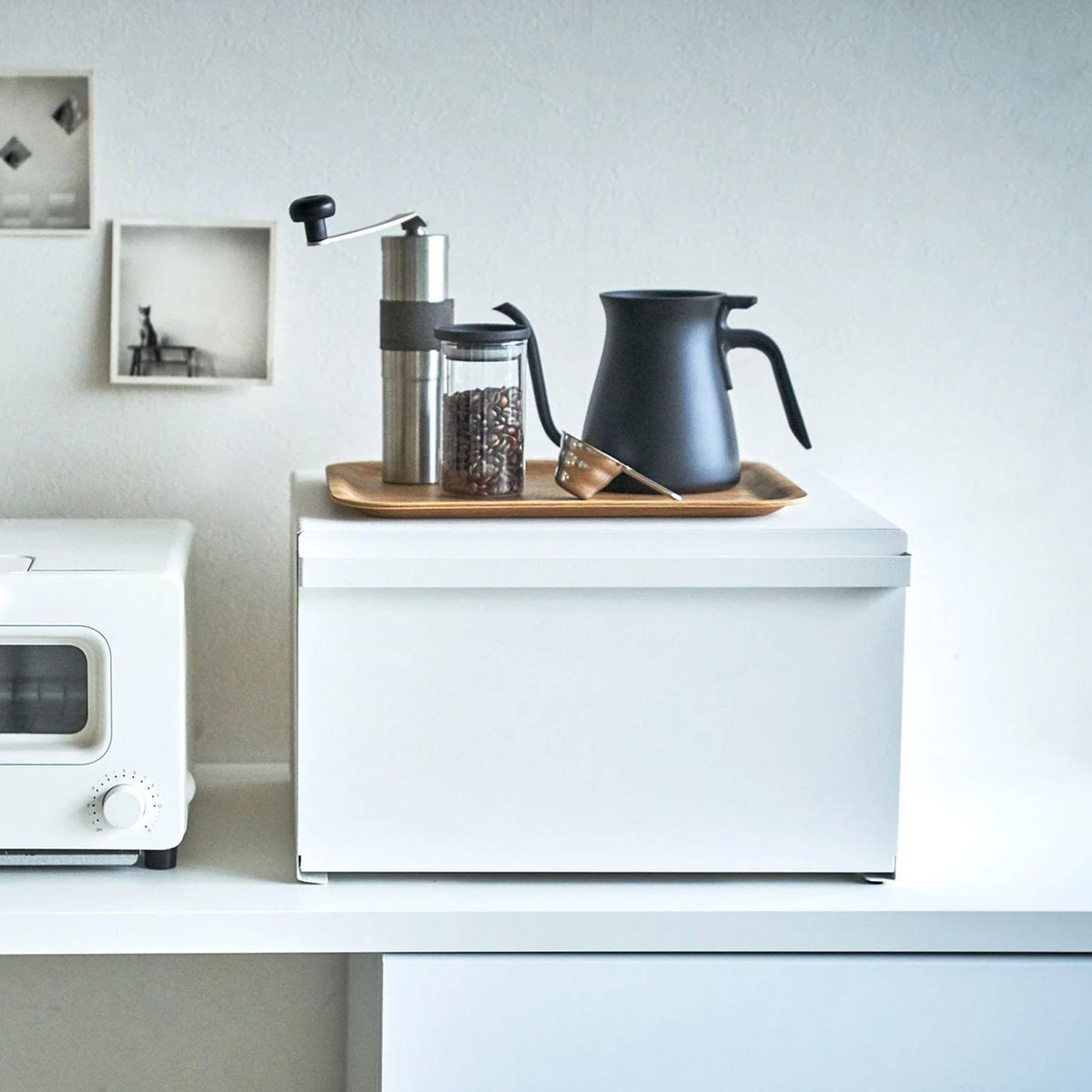 Tower Bread Case | White by Yamazaki (tower-bread-case-white)