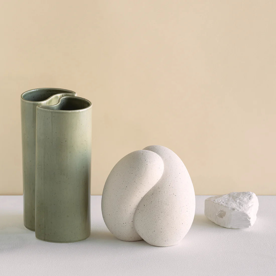 Yin Vase - Olive Grey by URBAN NATURE CULTURE (yin-vase-olive-grey)