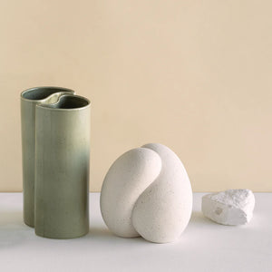 Yin Vase - Olive Grey
