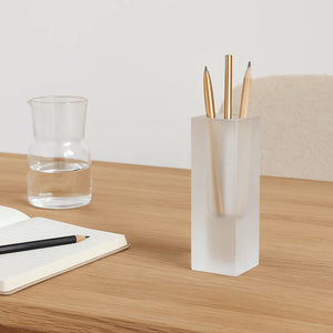 Hubsch BLOCK Vase Slim | Frost