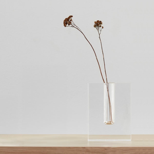 Hubsch Block Vase | Crystal