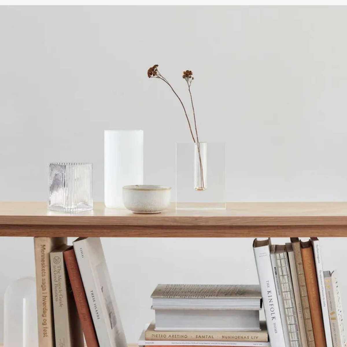Hubsch Block Vase | Crystal