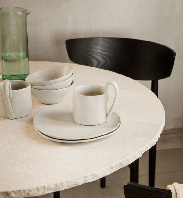 Flow Bowl Large | Off White Speckle by FERM LIVING (flow-bowl-large-off-white-speckle)