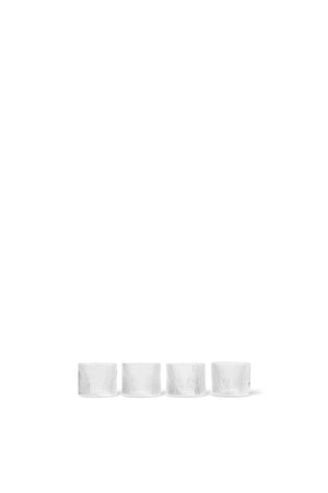 Ripple Low Glass | Set of 4 | Clear