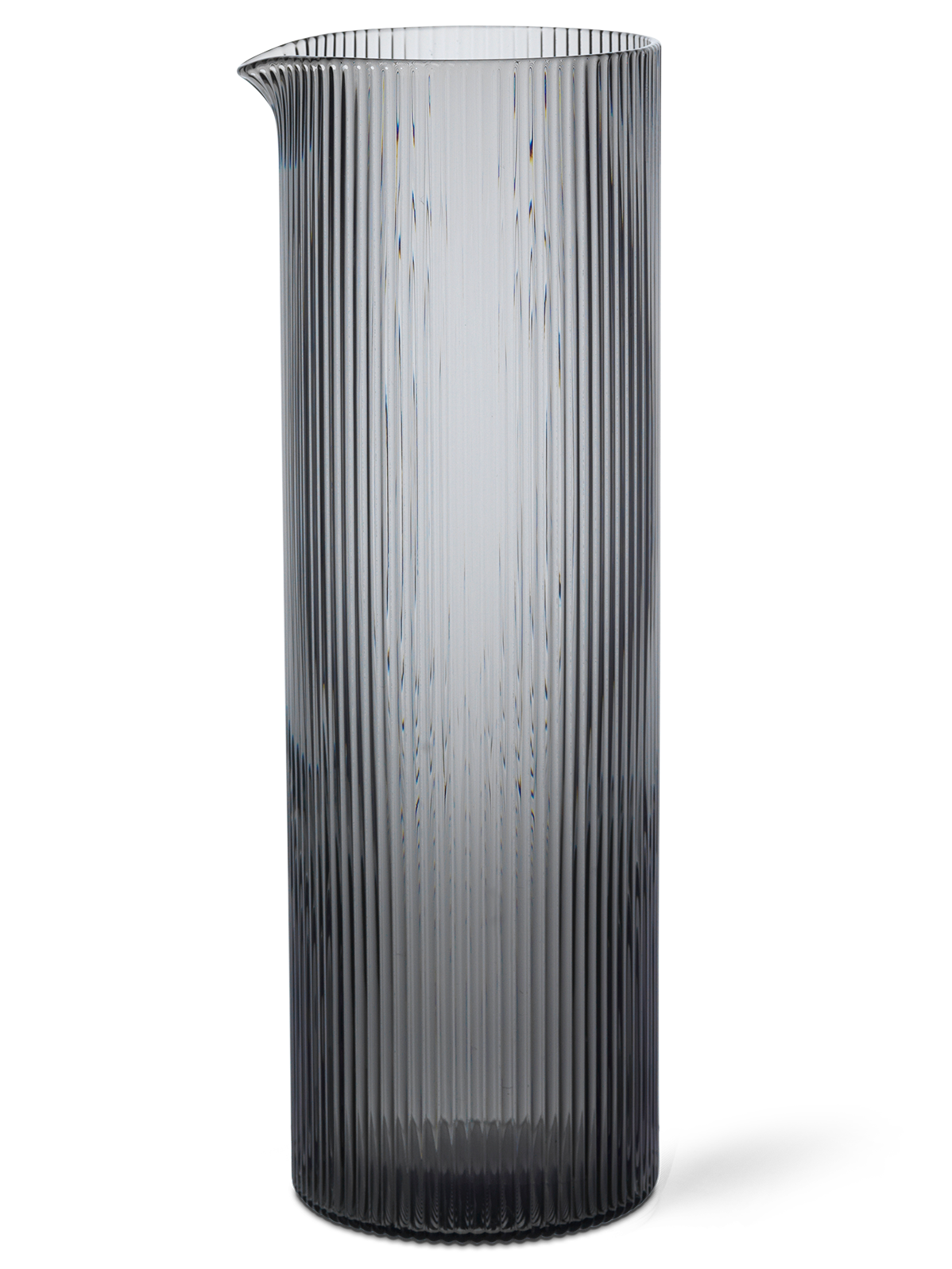 Ferm Living Ripple Water Jug | Smoked Grey