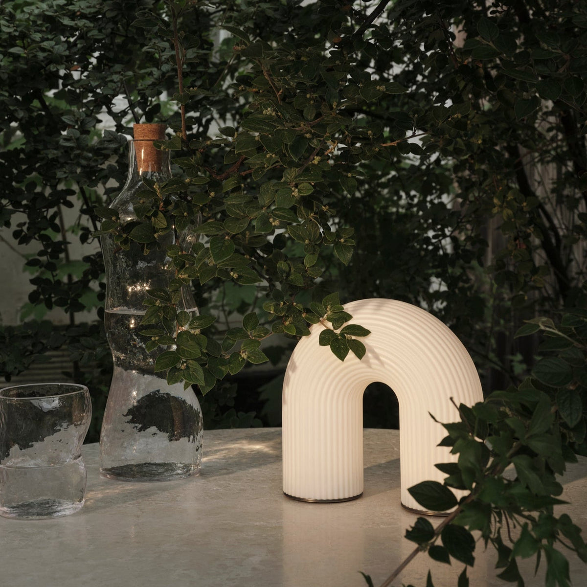 Vuelta Portable Lamp | White by FERM LIVING (vuelta-portable-lamp-white)