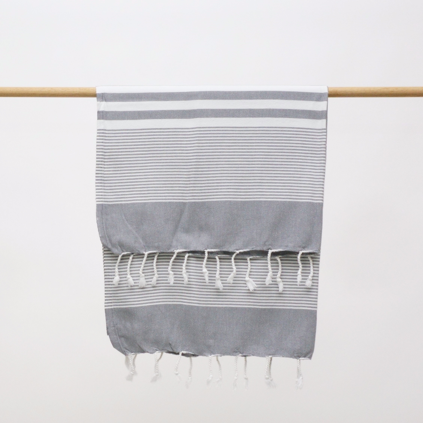 Ege Turkish Towel | Charcoal Grey