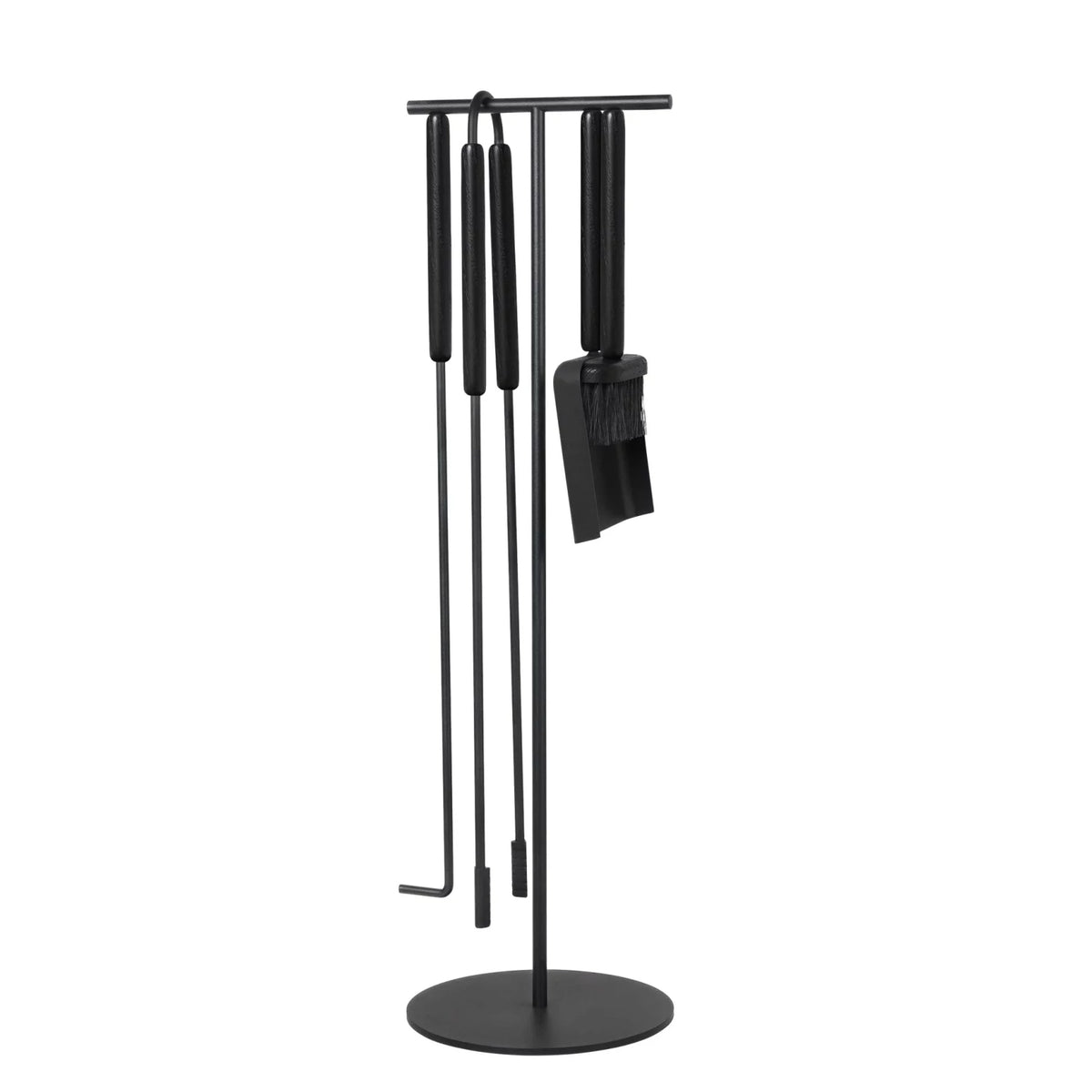 ASHI Fireplace Tool Set (Standing) 5pcs - Black Oak by BLOMUS (ashi-fireplace-tool-set-standing-5pcs-black-1)