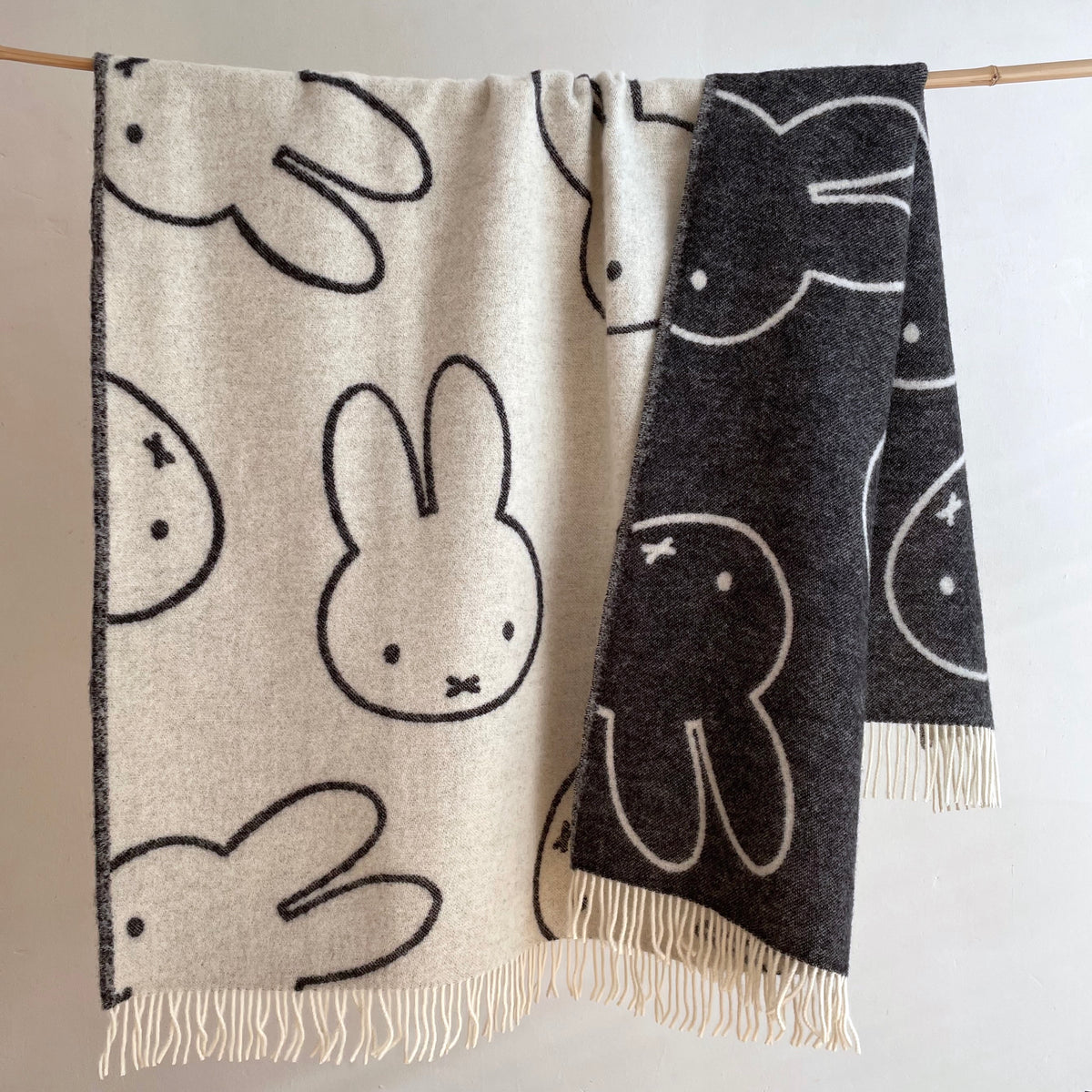 Maison Deux Miffy Blanket | White/Black