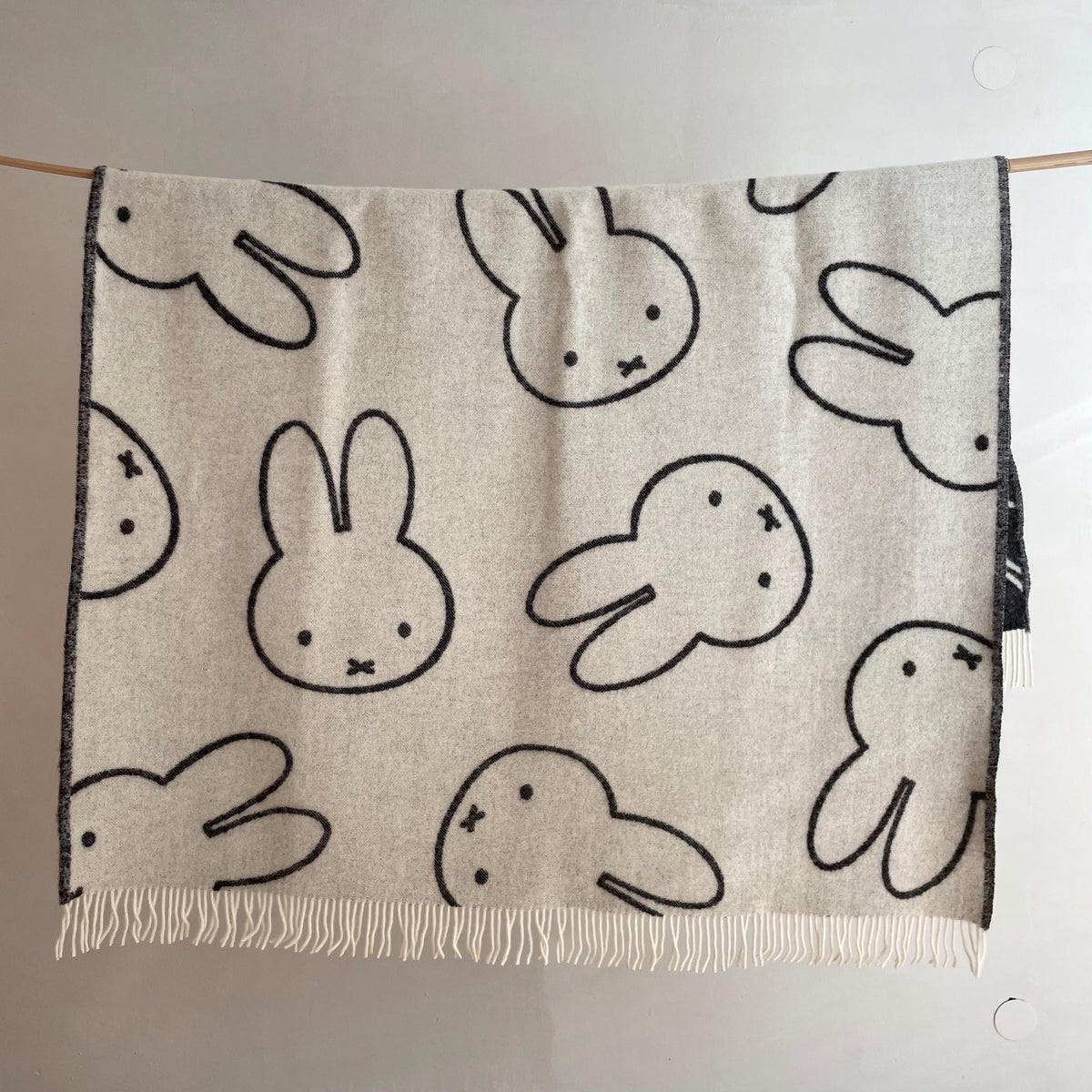 Maison Deux Miffy Blanket | White/Black