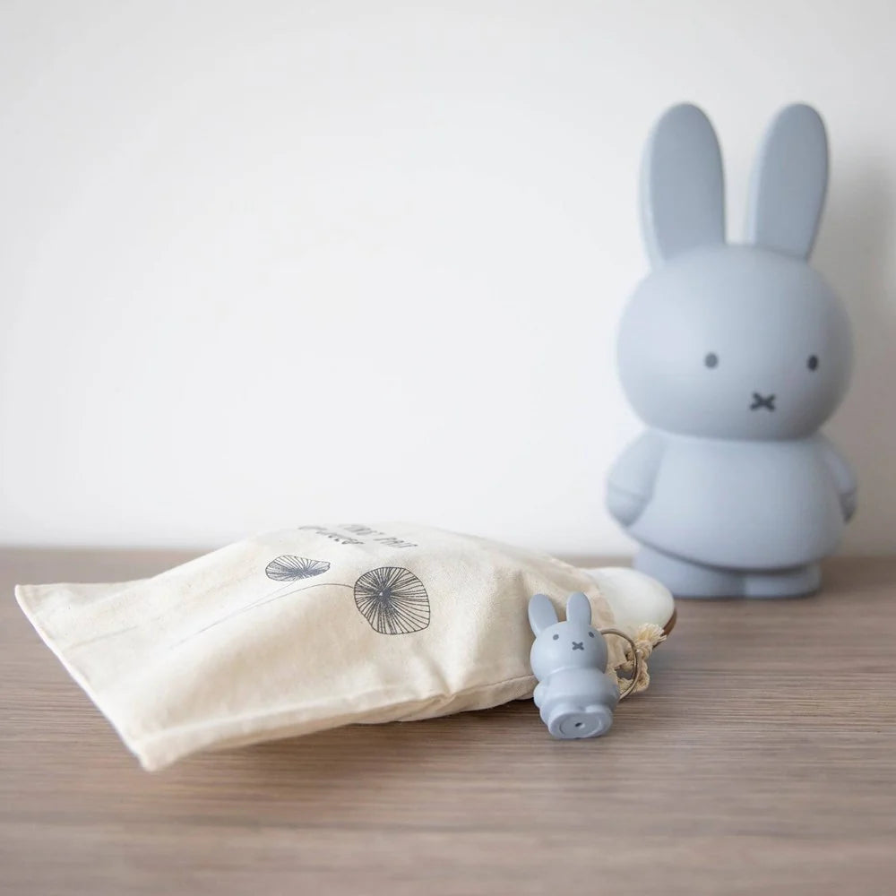 Miffy Key Ring 6.2cm | Silver Blue