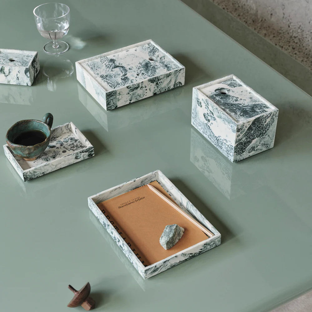 Mist Box | 10 x 15| Emerald Off-White by FERM LIVING (mist-box-10-x-15-emerald-off-white)