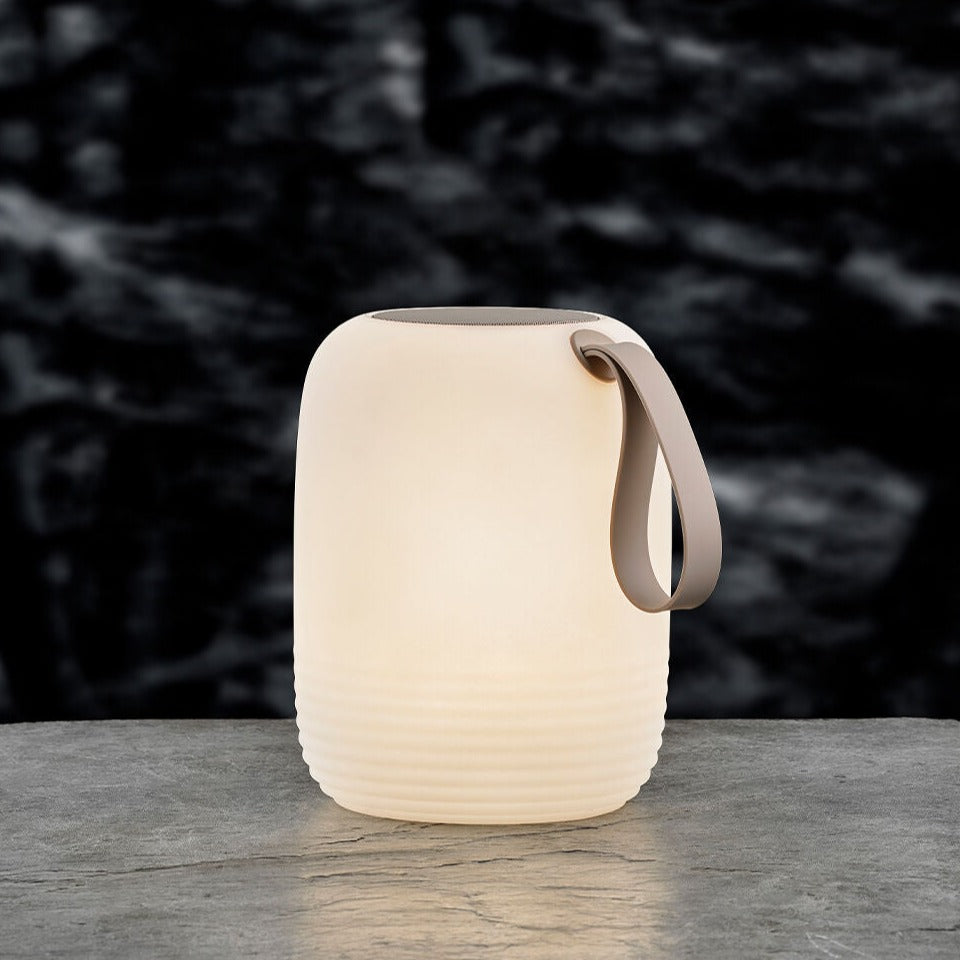 Villa Collection Speaker + LED Lamp | Large by VILLA COLLECTION (villa-collection-speaker-w-led-lamp-white-large)