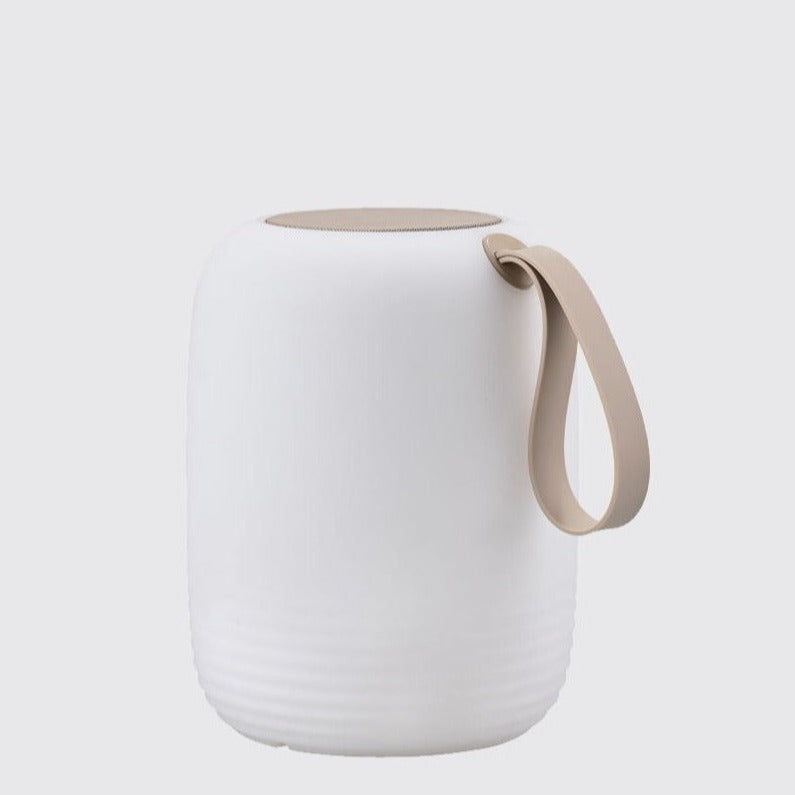 Villa Collection Speaker + LED Lamp | Large by VILLA COLLECTION (villa-collection-speaker-w-led-lamp-white-large)