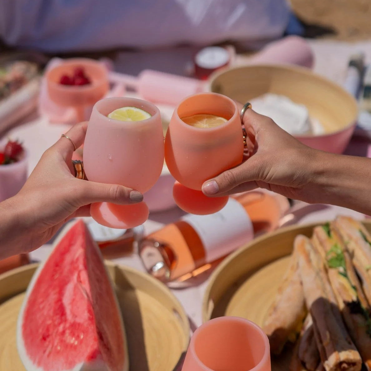 STEMM Silicone Glasses - Peach/Petal