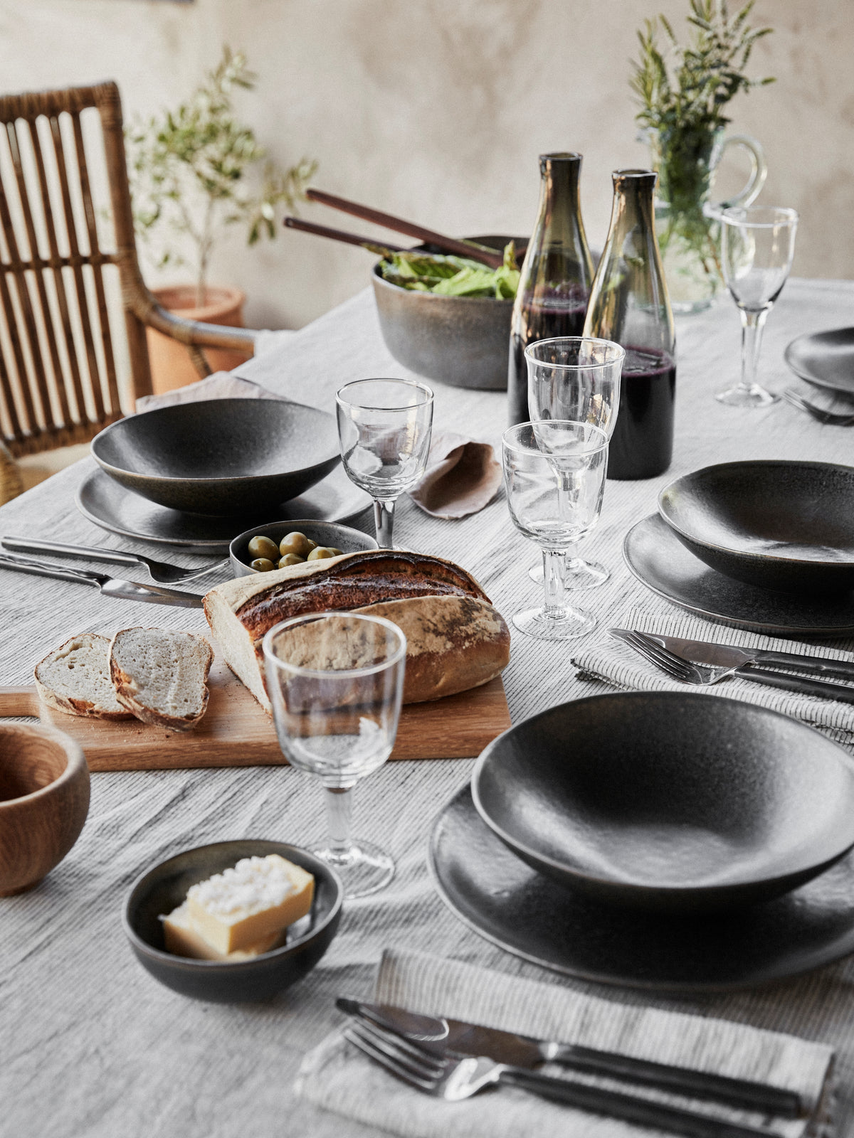 Linen Table Napkin | Pinstripe by TELL ME MORE (copy-of-tell-me-more-linen-table-napkins-pinstripe)