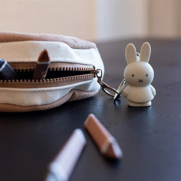 Miffy Key Ring 6.2cm | Sand Beige by ATELIER PIERRE (miffy-sand-key-ring-6-2-cm)