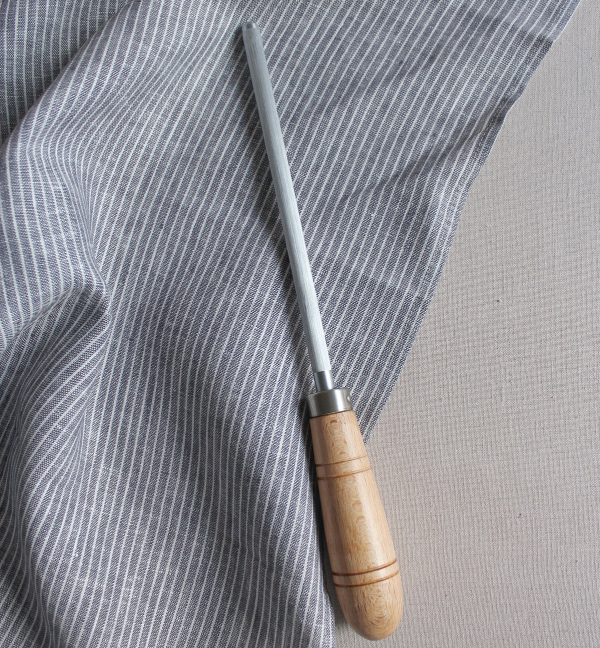 Beechwood Sharpening Steel | 32.5cm by PALLARÈS (pallares-sharpening-steel-beech-wood-handle-32-5cm)