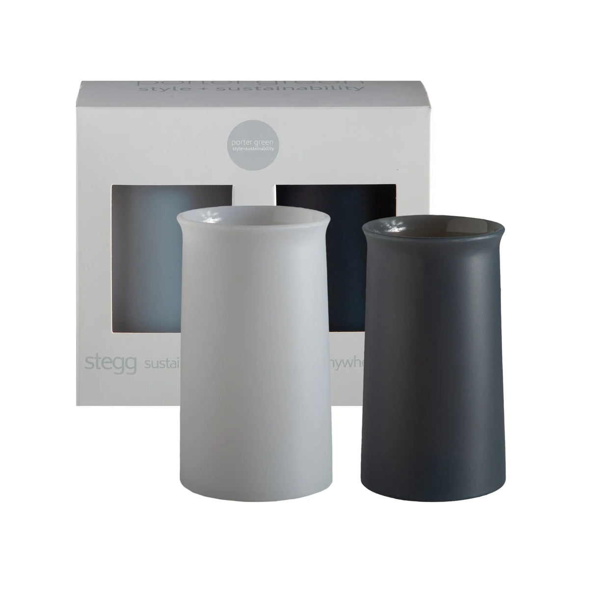 STEGG Silicone Highball Glasses | Smoke+Storm by PORTER GREEN (stegg-unbreakable-highball-glasses-smoke-storm)