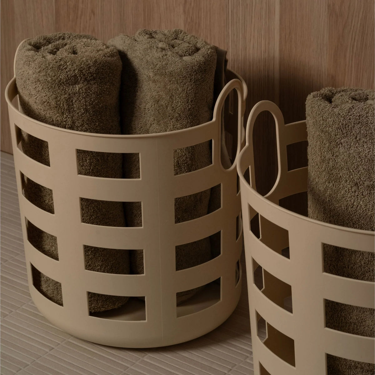 Storage and Laundry Basket L | Set 2 | Sand by DESIGNSTUFF (storage-and-laundry-basket-l-sand-set-2)