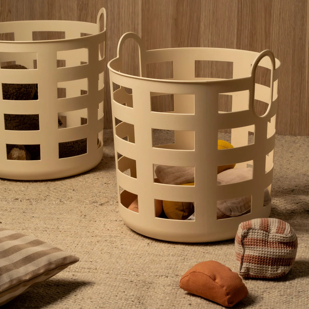 Storage and Laundry Basket L | Set 2 | Sand by DESIGNSTUFF (storage-and-laundry-basket-l-sand-set-2)