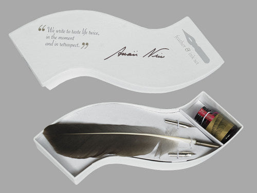 Wave Writing Set Feather, White by AUTHENTIC MODELS (wave-writing-set-feather-white)