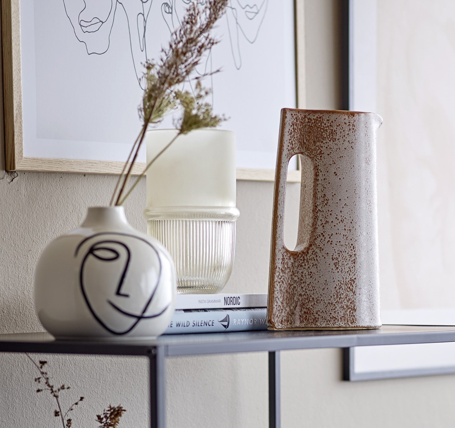 Belise Vase | Warm Beige Glass