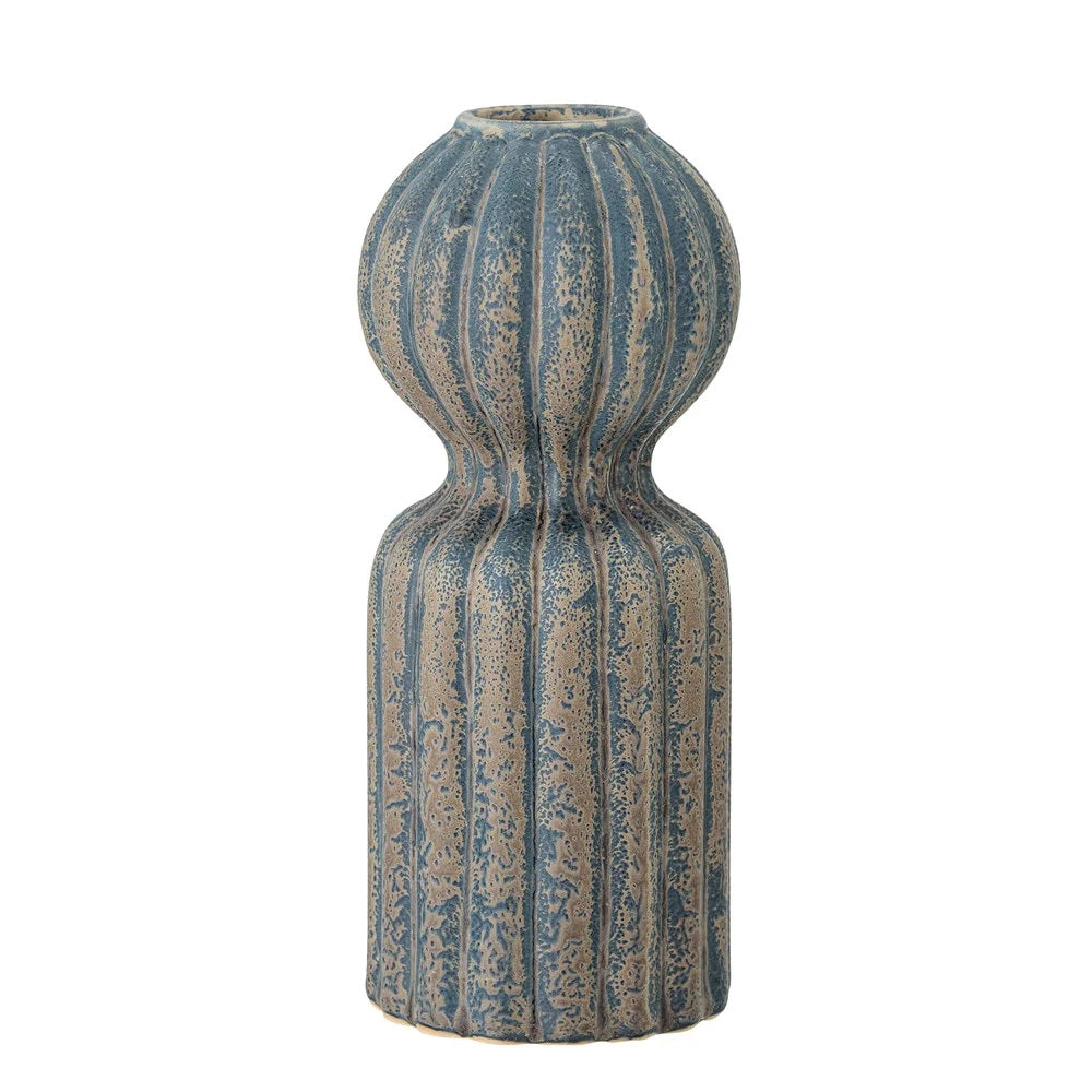 Elose Vase - Blue by BLOOMINGVILLE (bloomingville-elose-blue-vase)