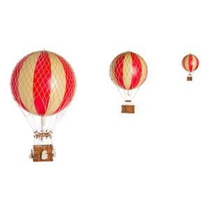 Medium Ornamental Model Hot Air Balloon, Double Red