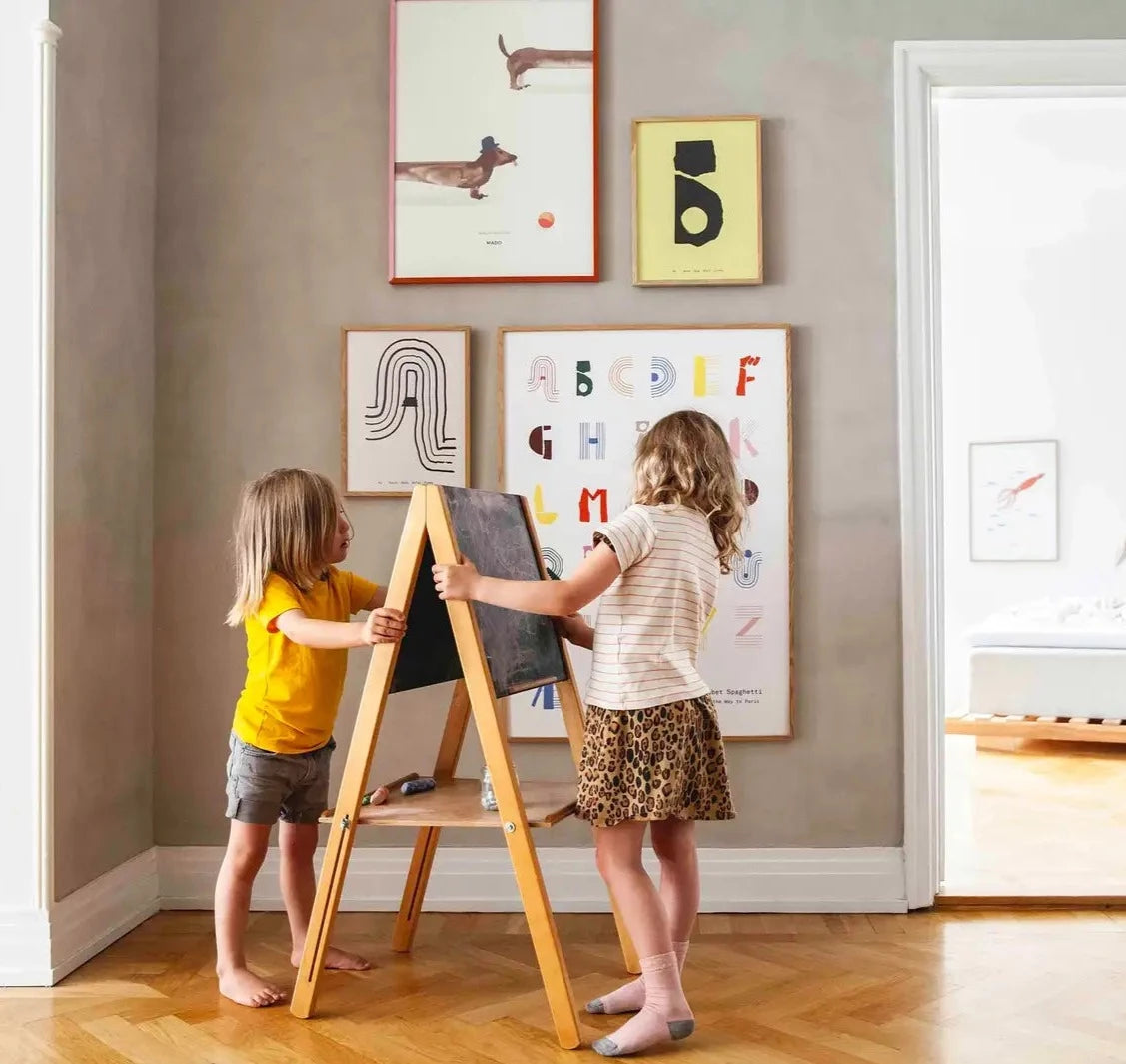 Alphabet Spaghetti by ATWTP - B Print by PAPER COLLECTIVE (paper-collective-alphabet-poster-print-b-print)