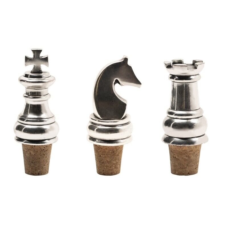 Chess Bottle Stopper Set by AUTHENTIC MODELS (chess-bottle-stopper-set)