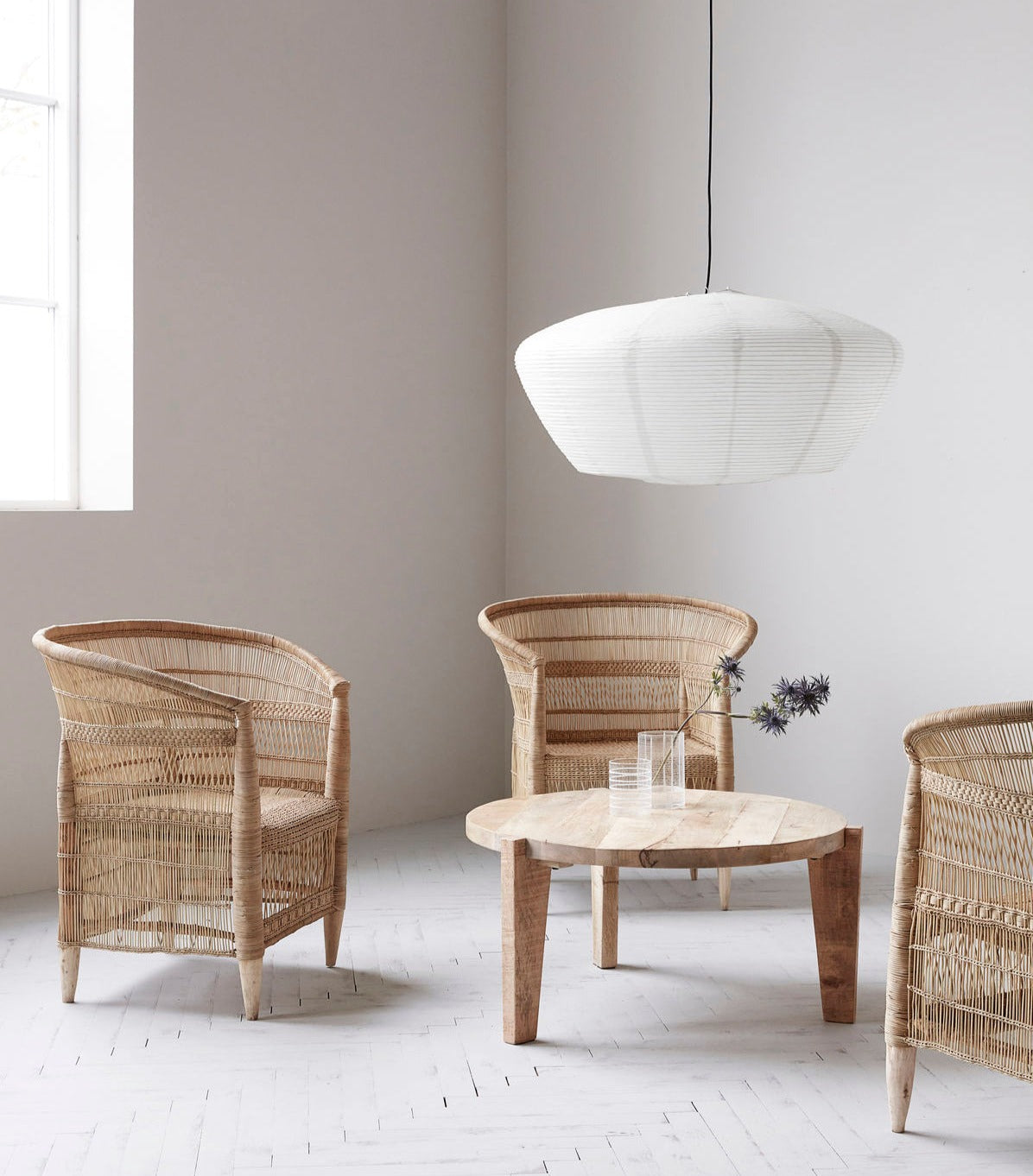 BIDAR Lampshade Ø81.5cm | White by HOUSE DOCTOR (house-doctor-lampshade-bidar-white)