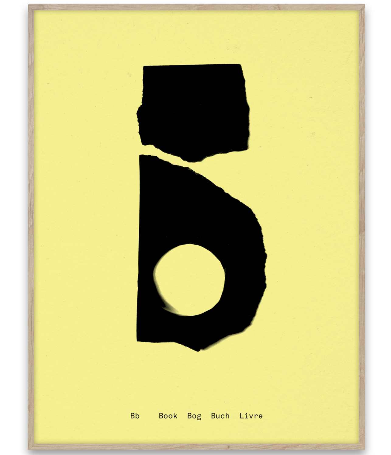 Alphabet Spaghetti by ATWTP - B Print by PAPER COLLECTIVE (paper-collective-alphabet-poster-print-b-print)