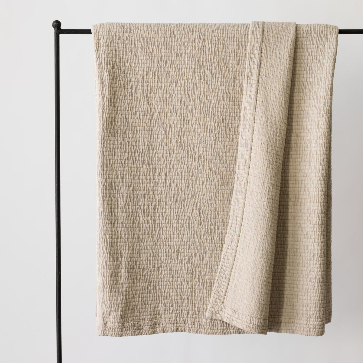 BRICK Bedspread 180X260 | Sand Beige by TELL ME MORE (tell-me-more-brick-bedspread-180x260-colours-sand)