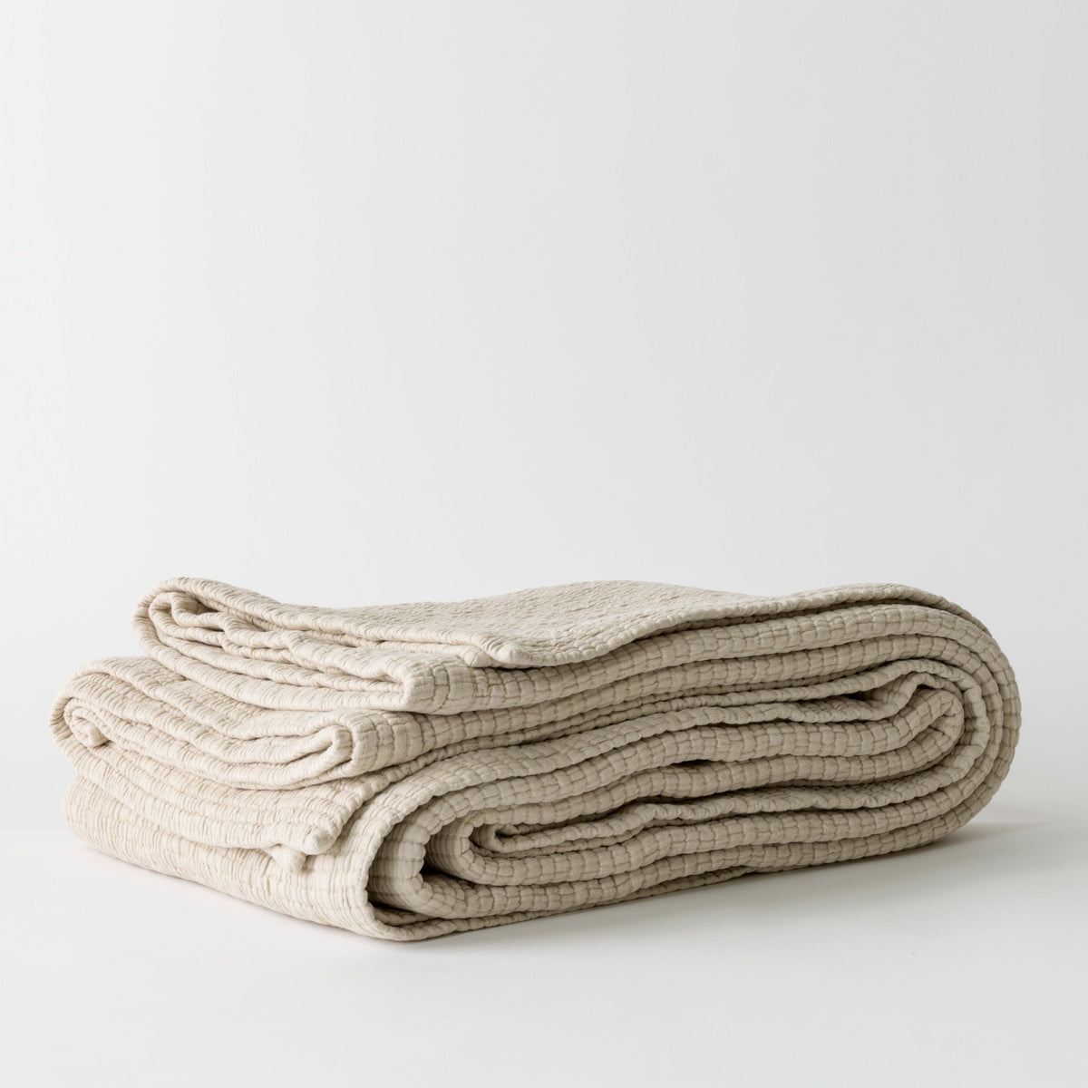 BRICK Bedspread 180X260 | Sand Beige by TELL ME MORE (tell-me-more-brick-bedspread-180x260-colours-sand)