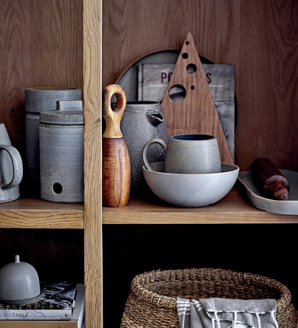 Kendra Serving Plate | Grey by BLOOMINGVILLE (bloomingville-kendra-serving-plate)