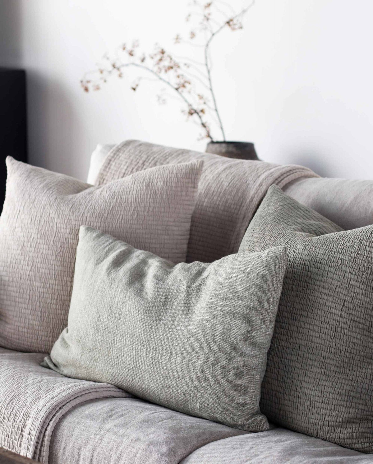 BRICK Cushion Cover 50X50 | Olive by TELL ME MORE (tell-me-more-brick-cushion-cover-50x50-colours-olive)