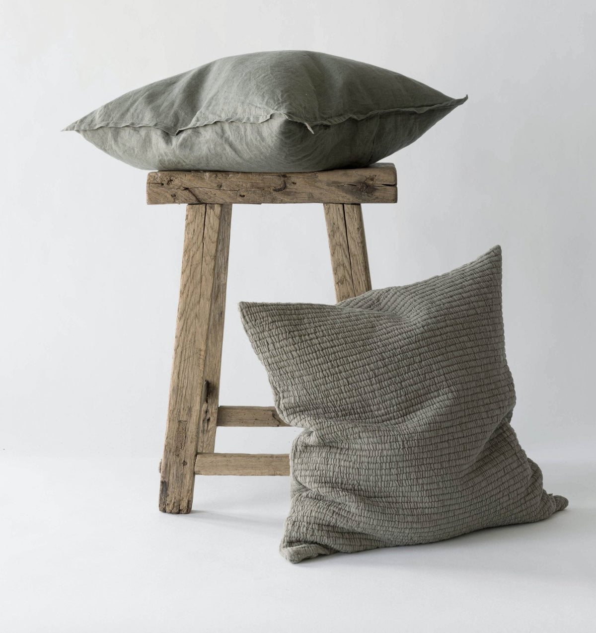 BRICK Cushion Cover 50X50 | Olive by TELL ME MORE (tell-me-more-brick-cushion-cover-50x50-colours-olive)