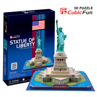 Cubic Fun Statue of Liberty, 39pc Puzzle