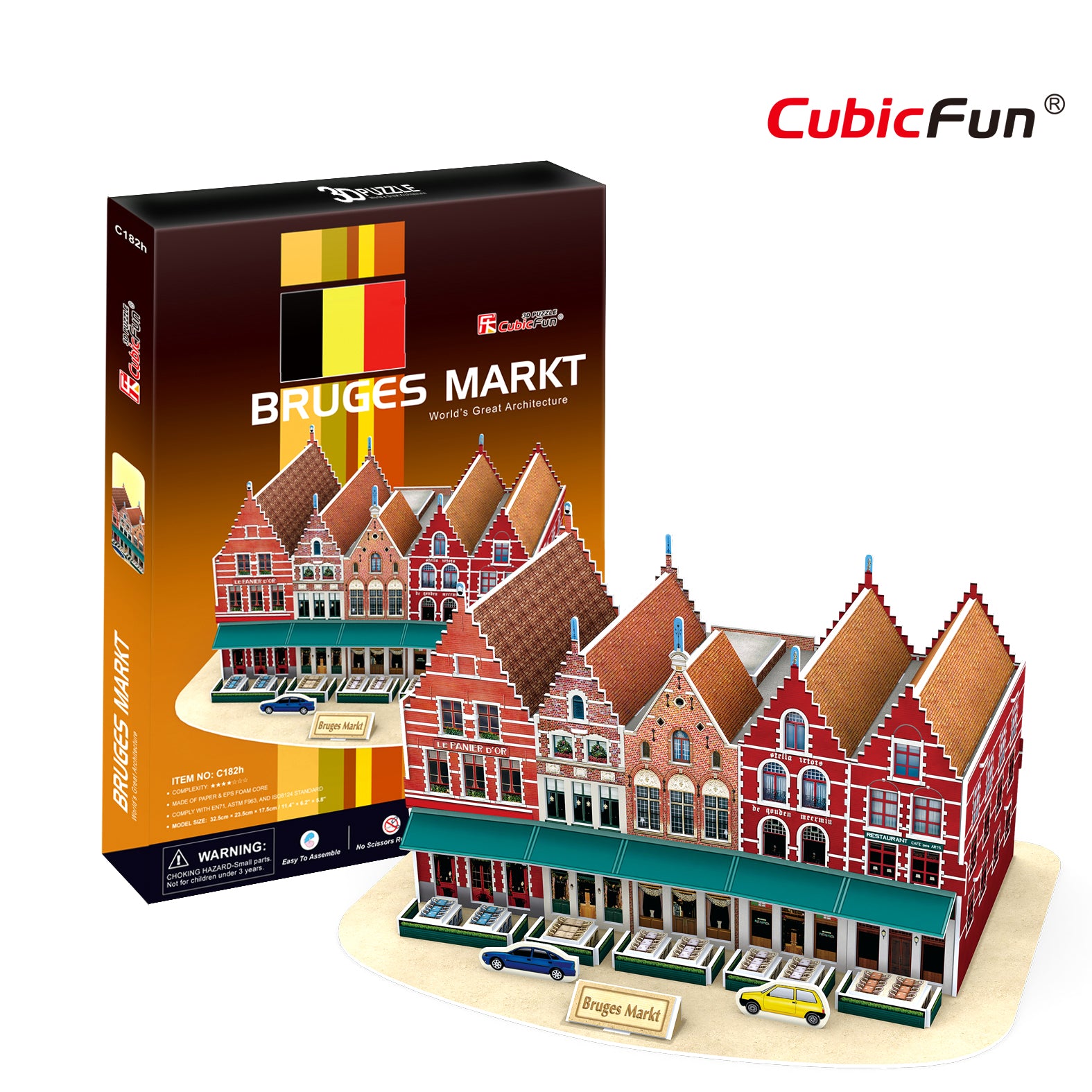 Bruges Market, 45pc 3D Puzzle