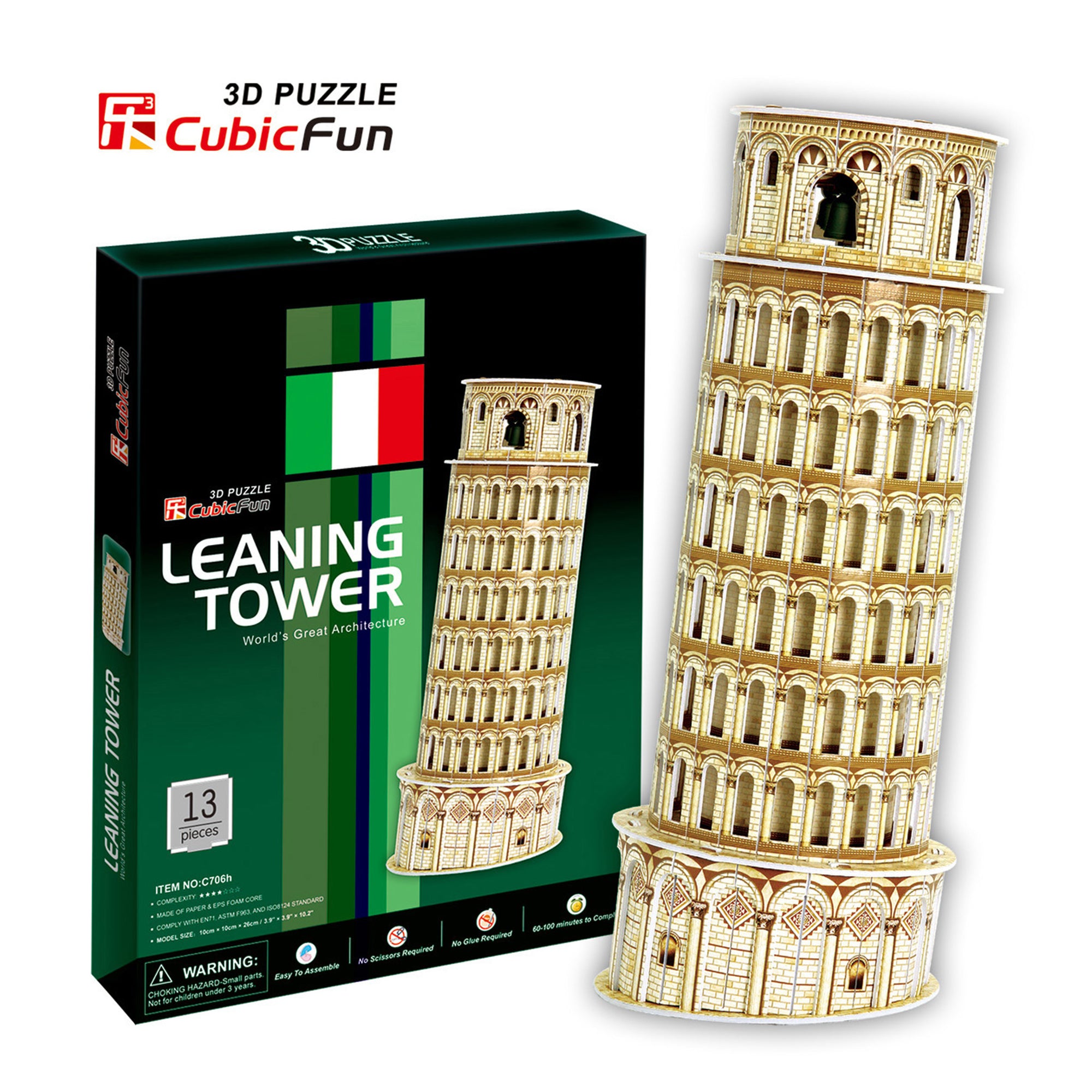 Leaning Tower of Pisa, 13pc 3D Puzzle