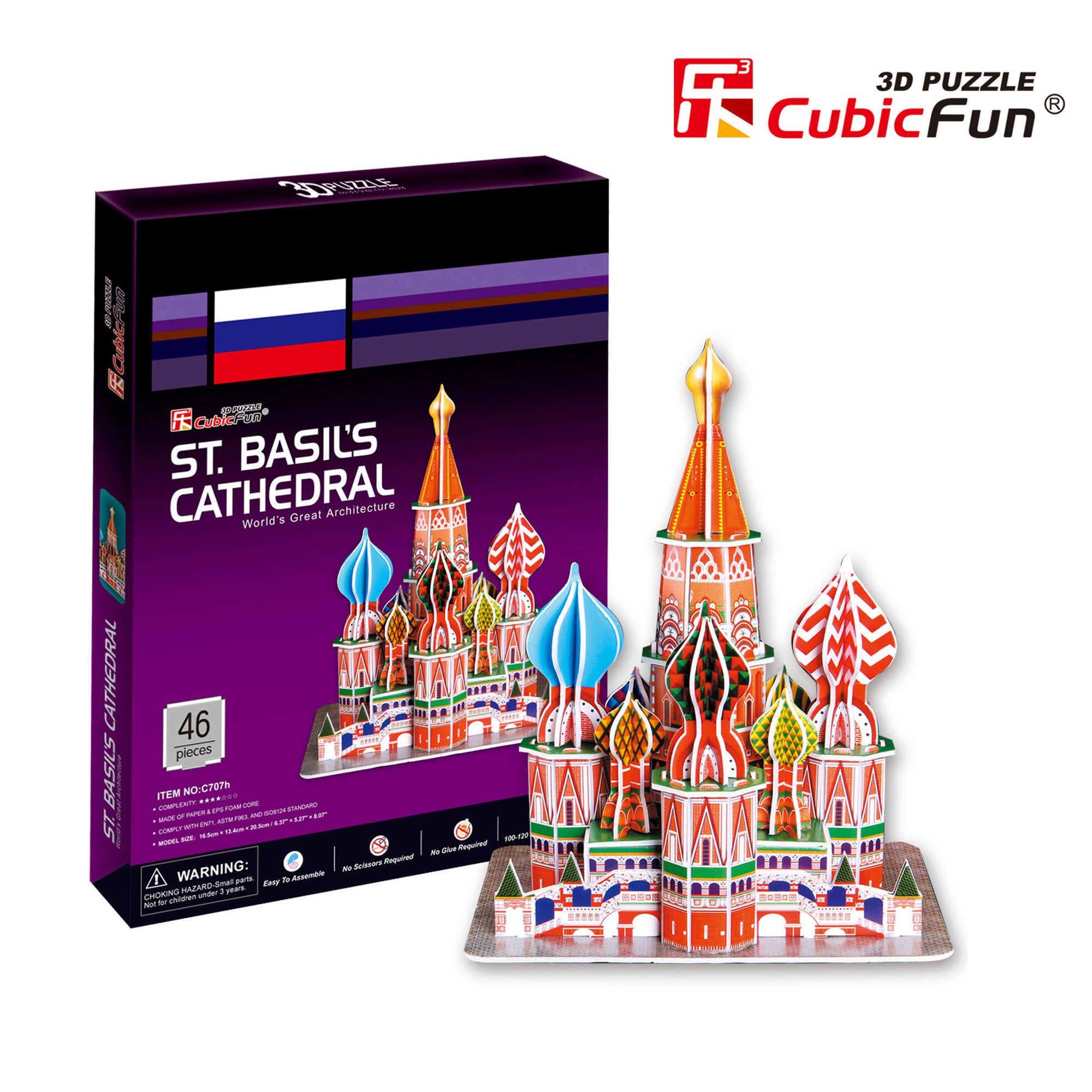 St. Basil's Cathedral, 46pc 3D Puzzle
