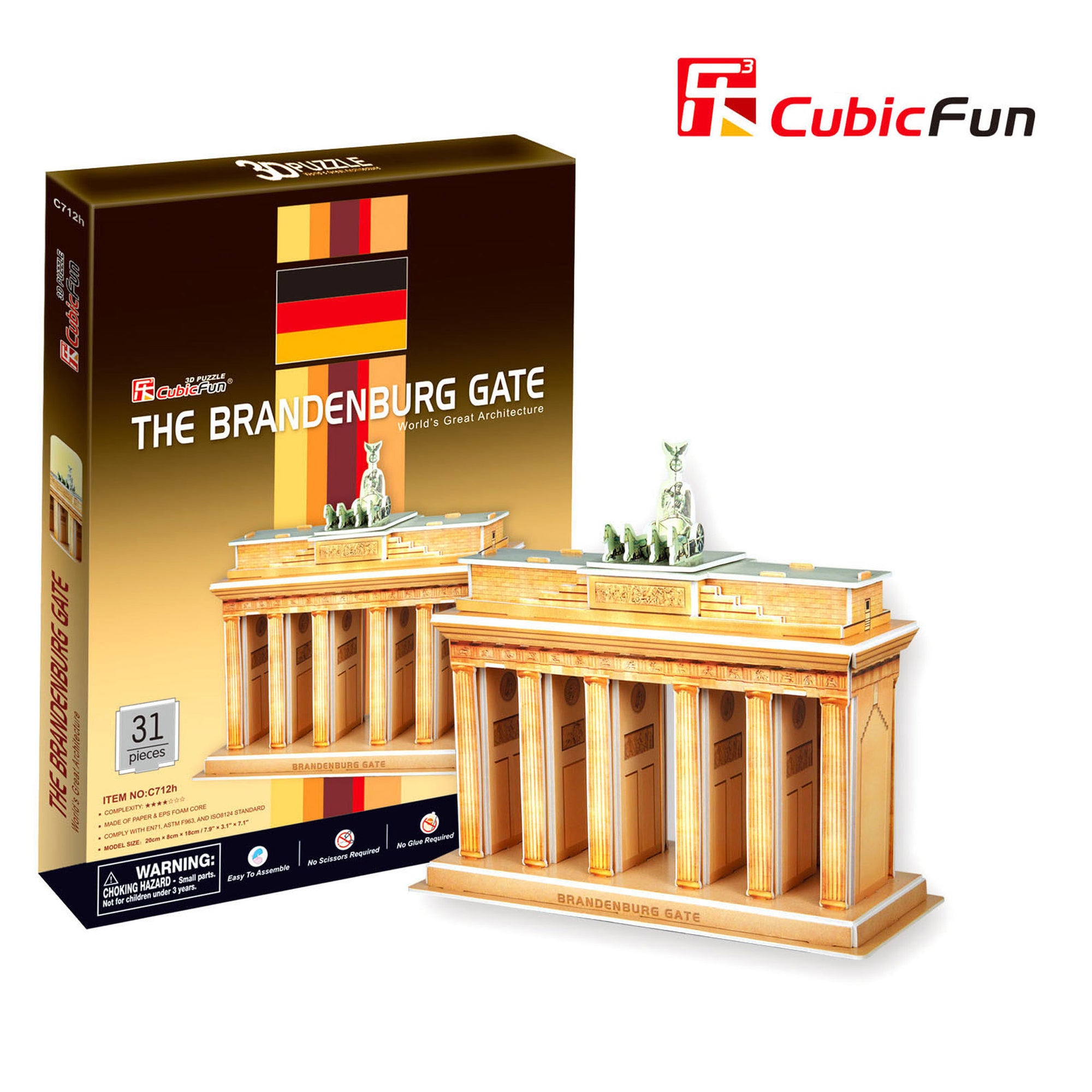 The Brandenburg Gate, 31pc 3D Puzzle