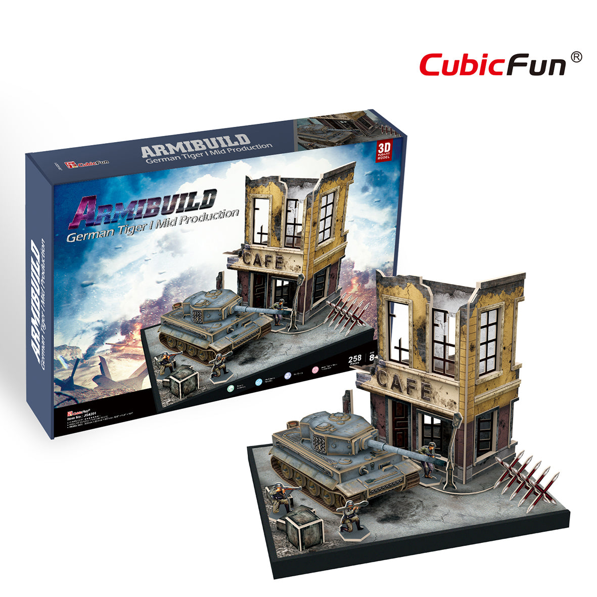 German Tiger I Mid Production, 3D Puzzle