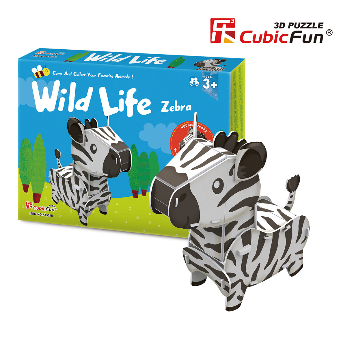 Wild Life Series - Zebra, 3D Puzzle