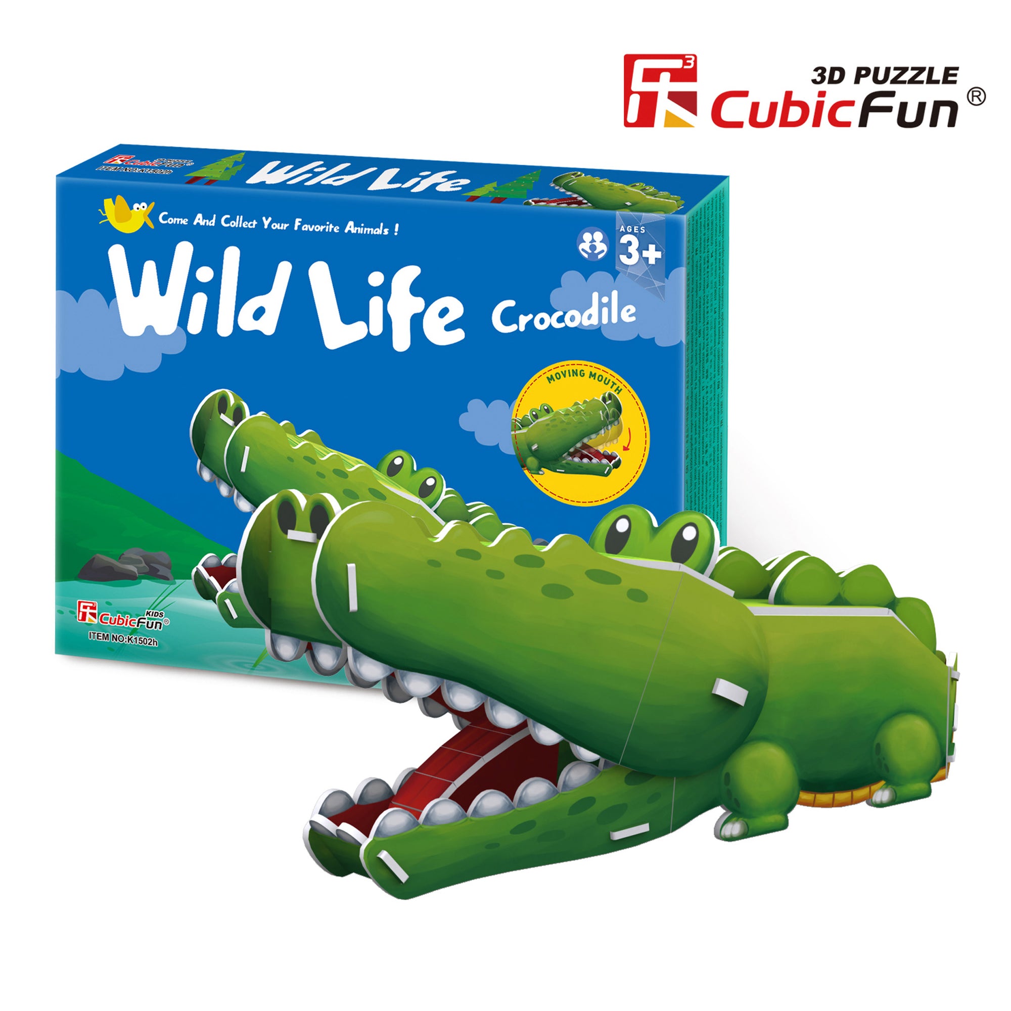 Wild Life Series - Crocodile, 3D Puzzle
