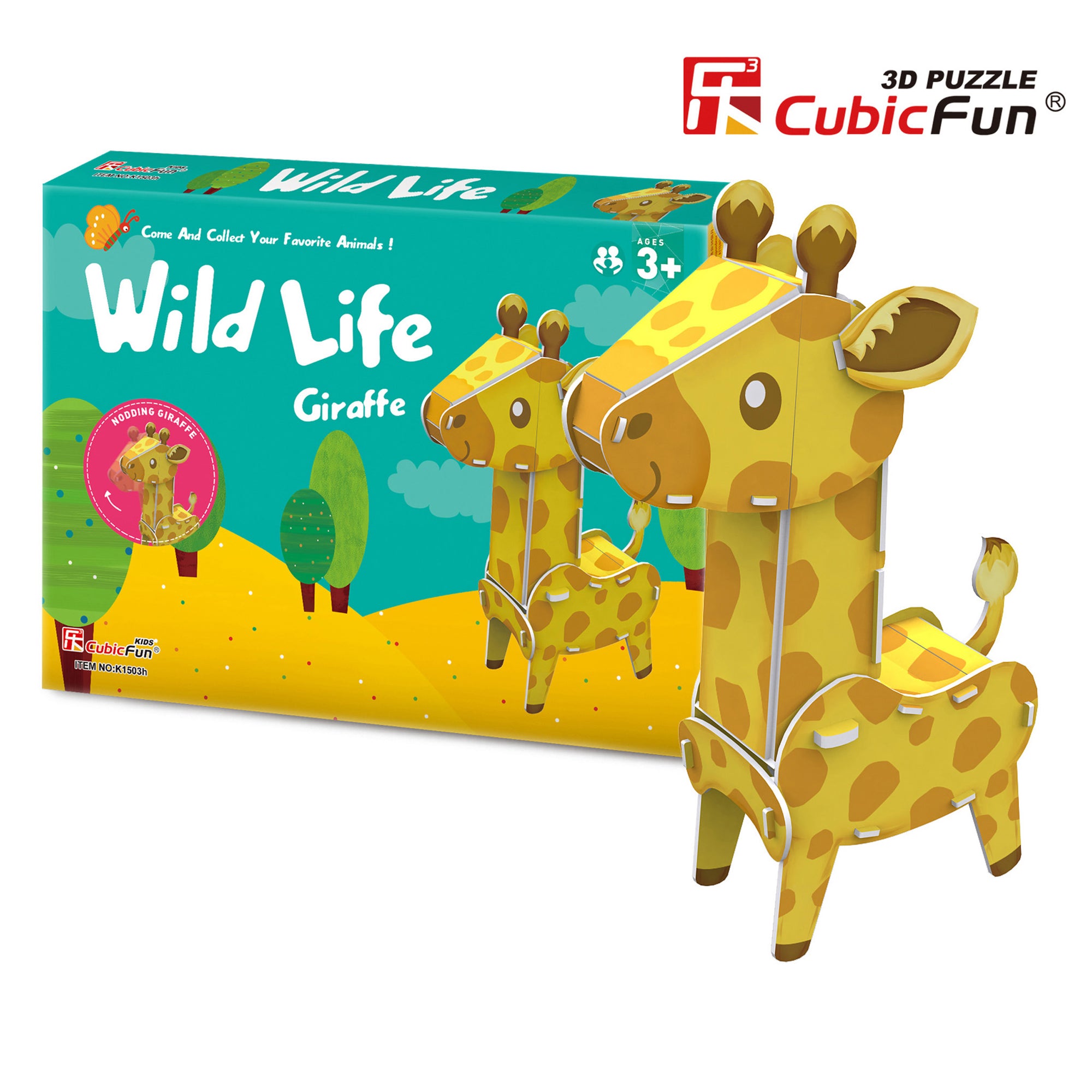 Wild Life Series - Giraffe, 3D Puzzle